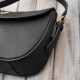 Women's synthetic leather classic black shoulder bag SP-21-BL