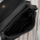 Geantă de umăr neagră clasică din piele sintetică pentru femei SP-21-BL