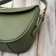 Women's green synthetic leather shoulder bag SP-21-GRE