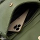 Зелена дамска чанта за рамо от изкуствена кожа SP-21-GRE