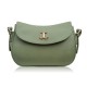Women's green synthetic leather shoulder bag SP-21-GRE
