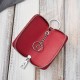 Leather key case red lacquered leather with croco embossing SP-22-CRD