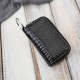 Leather key case red lacquered leather with croco embossing SP-22-CRD