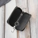 Leather key case red lacquered leather with croco embossing SP-22-CRD