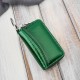 Cutie de chei din piele lăcuită verde croco SP-22-CGRN