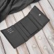 Women's leather wallet black in horizontal orientation RFID Paolo Peruzzi AL-15-BL