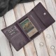 Portofel pentru femei din piele burgundy în orientare orizontală RFID Paolo Peruzzi AL-15-BGD