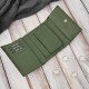 Women's leather wallet green in horizontal orientation RFID Paolo Peruzzi AL-15-GB