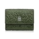 Women's leather wallet green in horizontal orientation RFID Paolo Peruzzi AL-15-GB