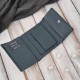 Women's leather wallet navy blue in horizontal orientation RFID Paolo Peruzzi AL-15-NV