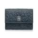 Women's leather wallet navy blue in horizontal orientation RFID Paolo Peruzzi AL-15-NV