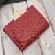 Women's leather wallet red in horizontal orientation RFID Paolo Peruzzi AL-15-RD