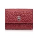 Women's leather wallet red in horizontal orientation RFID Paolo Peruzzi AL-15-RD