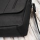 Men's black leather vintage Paolo Peruzzi T-148-HBL laptop shoulder bag