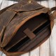 Pánská hnědá kožená vintage taška přes rameno Paolo Peruzzi T-148-HBR na notebook