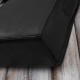 Men's natural leather briefcase black for documents briefcase on frame with key Paolo Peruzzi T-146-BL