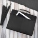Men's natural leather briefcase black for documents briefcase on frame with key Paolo Peruzzi T-146-BL