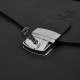 Men's natural leather briefcase black for documents briefcase on frame with key Paolo Peruzzi T-146-BL