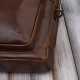 Pánská neformální hnědá kožená taška na notebook do práce Paolo Peruzzi IM-06-BR