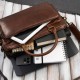 Pánská neformální hnědá kožená taška na notebook do práce Paolo Peruzzi IM-06-BR