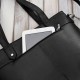 Torebka damska skórzana na ramię duża czarna torba damska shopper Paolo Peruzzi T-41-BL