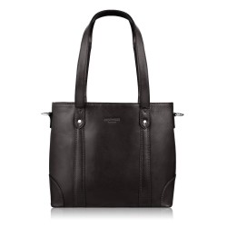 Dámská kožená taška přes rameno hnědá prostorná shopper bag Paolo Peruzzi T-41-BR