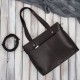 Torebka damska skórzana na ramię brązowa pojemna shopper bag Paolo Peruzzi T-41-BR