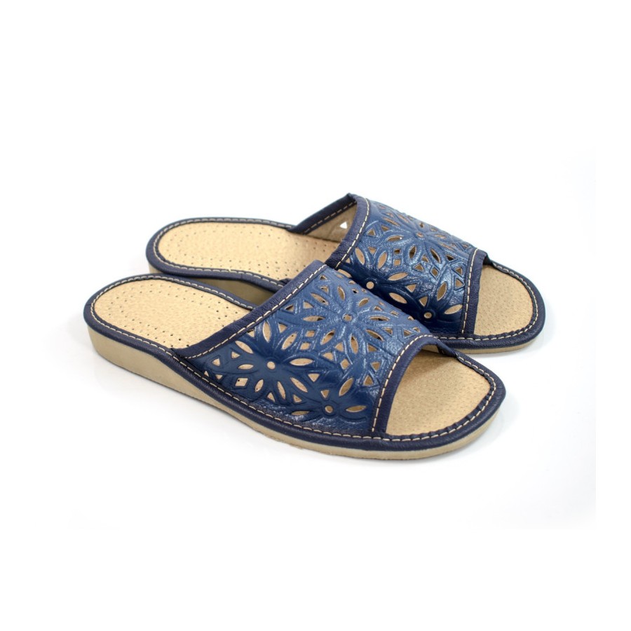 Kapcie klapki damskie R.37 ażurowe wygodne lekkie profilowane KD-02-DB-37