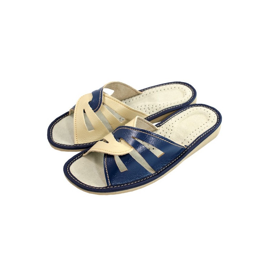 Kapcie damskie R.40 wygodne antypoślizgowe oddychające wsuwane klapki KD-05-DB-40