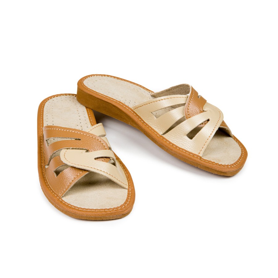 Kapcie damskie R.36 profilowane klapki komfort i wygoda na co dzień KD-05-BR-36