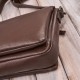 Dámská kožená kabelka přes rameno hnědá kompaktní postbag Paolo Peruzzi IM-04-BR