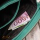 Dámská kožená kabelka přes rameno tyrkysová kompaktní postbag Paolo Peruzzi IM-04-AQ