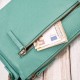 Dámská kožená kabelka přes rameno tyrkysová kompaktní postbag Paolo Peruzzi IM-04-AQ