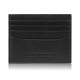 Credit card case leather practical RFID case black with cutout Paolo Peruzzi AY-16-BL