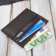 Carnet de credit din piele cu RFID clasic maro cu decupaj Paolo Peruzzi AY-16-BR
