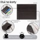 Carnet de credit din piele cu RFID clasic maro cu decupaj Paolo Peruzzi AY-16-BR