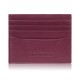 Leather practical card and business card case with RFID protection red Paolo Peruzzi AY-16-RD