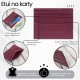 Leather practical card and business card case with RFID protection red Paolo Peruzzi AY-16-RD