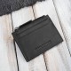 Кожен калъф за карти с RFID джоб с цип, черен Paolo Peruzzi AY-17-BL