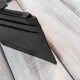 Кожен калъф за карти с RFID джоб с цип, черен Paolo Peruzzi AY-17-BL