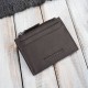 Natural leather card case with RFID zipper pocket brown Paolo Peruzzi AY-17-BR