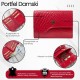 Дамски портфейл от кожа кроко в хоризонтална ориентация с RFID Paolo Peruzzi T-135-RD
