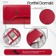 Дамски портфейл от кожа кроко в хоризонтална ориентация с RFID Paolo Peruzzi T-135-RD