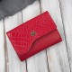 Дамски портфейл от кожа кроко в хоризонтална ориентация с RFID Paolo Peruzzi T-135-RD