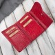 Дамски портфейл от кожа кроко в хоризонтална ориентация с RFID Paolo Peruzzi T-135-RD