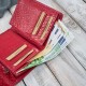 Дамски портфейл от кожа кроко в хоризонтална ориентация с RFID Paolo Peruzzi T-135-RD