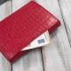 Дамски портфейл от кожа кроко в хоризонтална ориентация с RFID Paolo Peruzzi T-135-RD