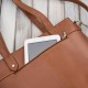 Torebka damska skórzana na ramię i do ręki shopper bag koniakowa pojemna Paolo Peruzzi T-41-CG