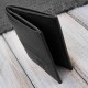 Мъжки кожен портфейл малък тънък обемен компактен RFID Paolo Peruzzi T-149-BL