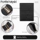 Мъжки кожен портфейл малък тънък обемен компактен RFID Paolo Peruzzi T-149-BL